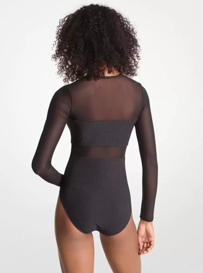 Plavky z elastického nylonu na zip Plavky z elastického nylonu na zip