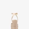 Plátěné espadrilky Larissa s metalickým vzorem na klínku Plátěné espadrilky Larissa s metalickým vzorem na klínku