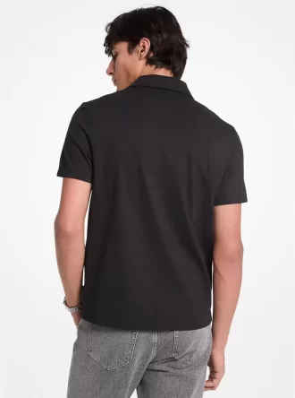 Polokošile na zip z bavlněné směsi piké