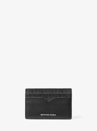 Pouzdro na peníze Hudson Pebbled Leather s podpisovým logem