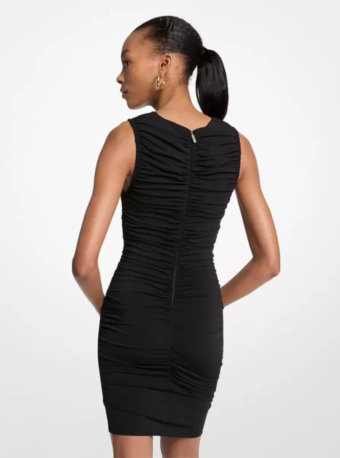 Ruched Stretch Matte Jersey Mini šaty Ruched Stretch Matte Jersey Mini šaty