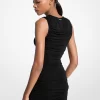 Ruched Stretch Matte Jersey Mini šaty