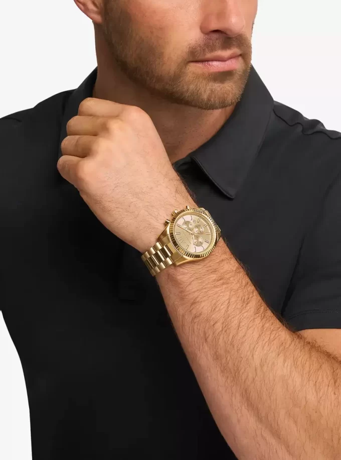 Sada zlatých hodinek Lexington pro něj a pro ni Sada zlatých hodinek Lexington pro něj a pro ni