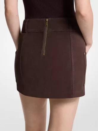 Semišová minisukně