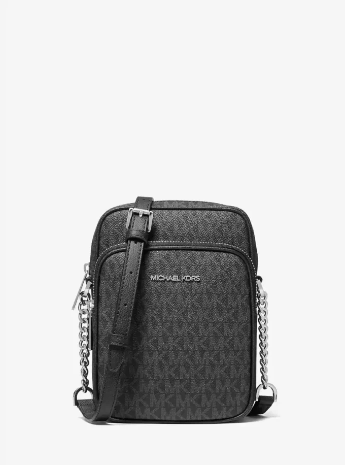 Střední cestovní crossbody kabelka s logem Jet Set Střední cestovní crossbody kabelka s logem Jet Set