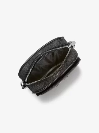 Střední cestovní crossbody kabelka s logem Jet Set