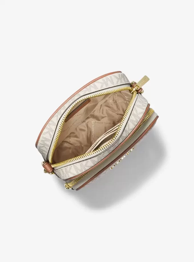 Střední cestovní crossbody kabelka s logem Jet Set Střední cestovní crossbody kabelka s logem Jet Set