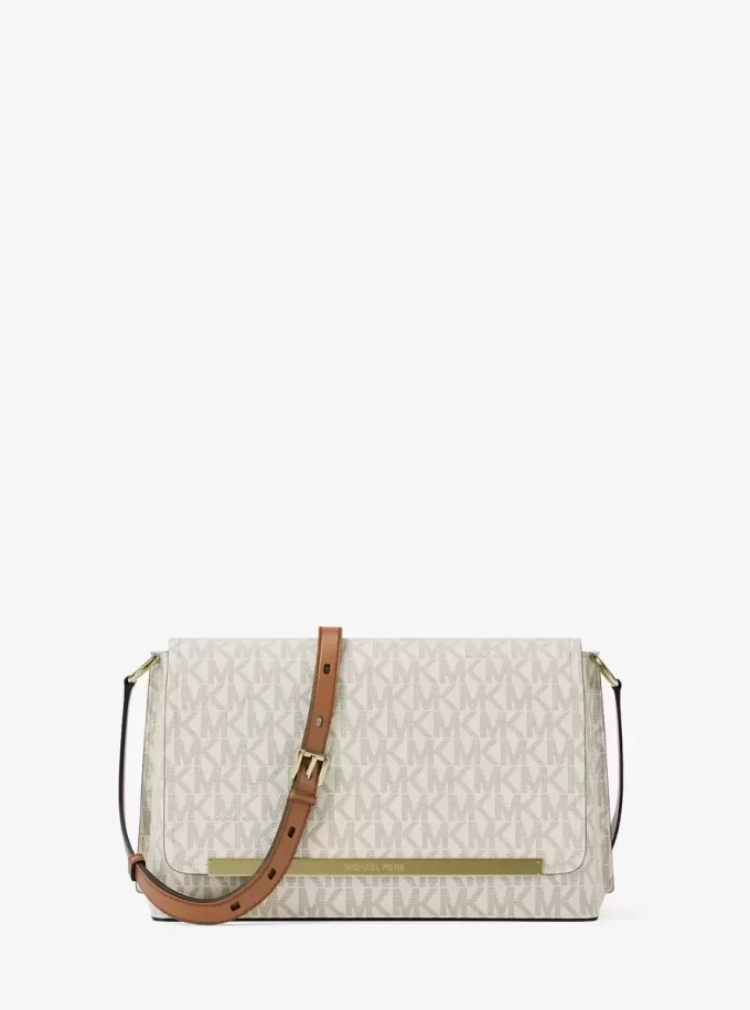 Střední crossbody kabelka Evelyn Signature s logem Střední crossbody kabelka Evelyn Signature s logem