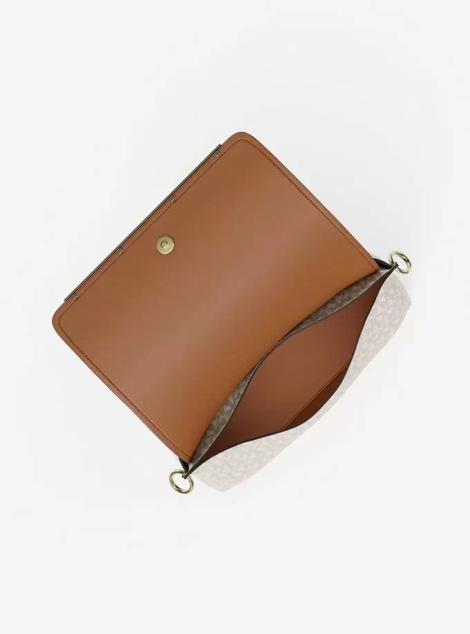 Střední crossbody kabelka Evelyn Signature s logem Střední crossbody kabelka Evelyn Signature s logem