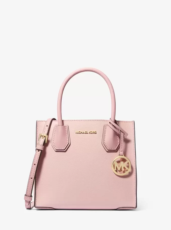 Střední dvoubarevná kožená crossbody kabelka Mercer s kamínky Střední dvoubarevná kožená crossbody kabelka Mercer s kamínky