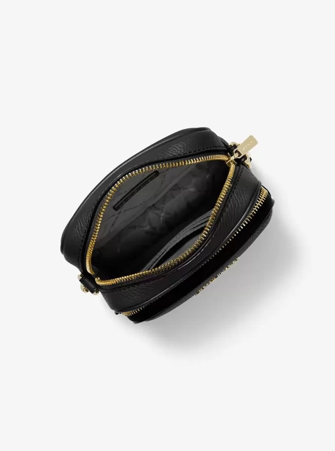 Střední kožená crossbody kabelka Jet Set Travel Pebbled Střední kožená crossbody kabelka Jet Set Travel Pebbled