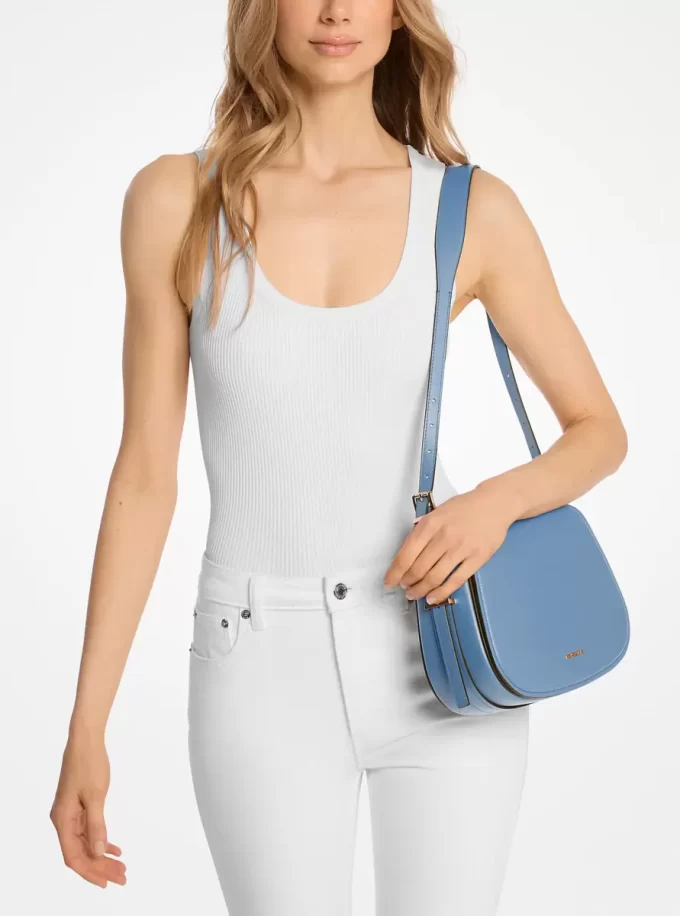 Střední kožená crossbody kabelka Lydia Střední kožená crossbody kabelka Lydia