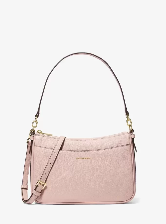 Střední kožená kabelka Jet Set Pebbled Crossbody Střední kožená kabelka Jet Set Pebbled Crossbody