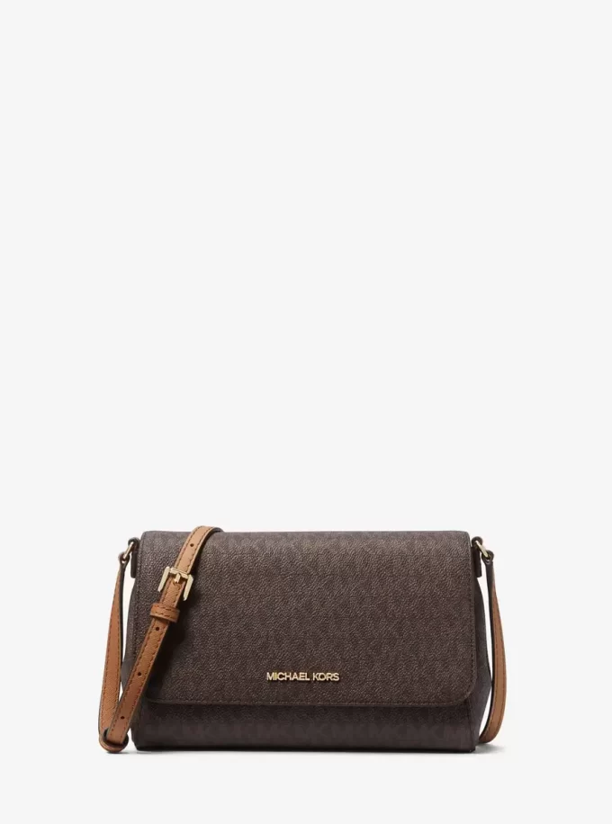 Střední logová konvertibilní crossbody kabelka Střední logová konvertibilní crossbody kabelka