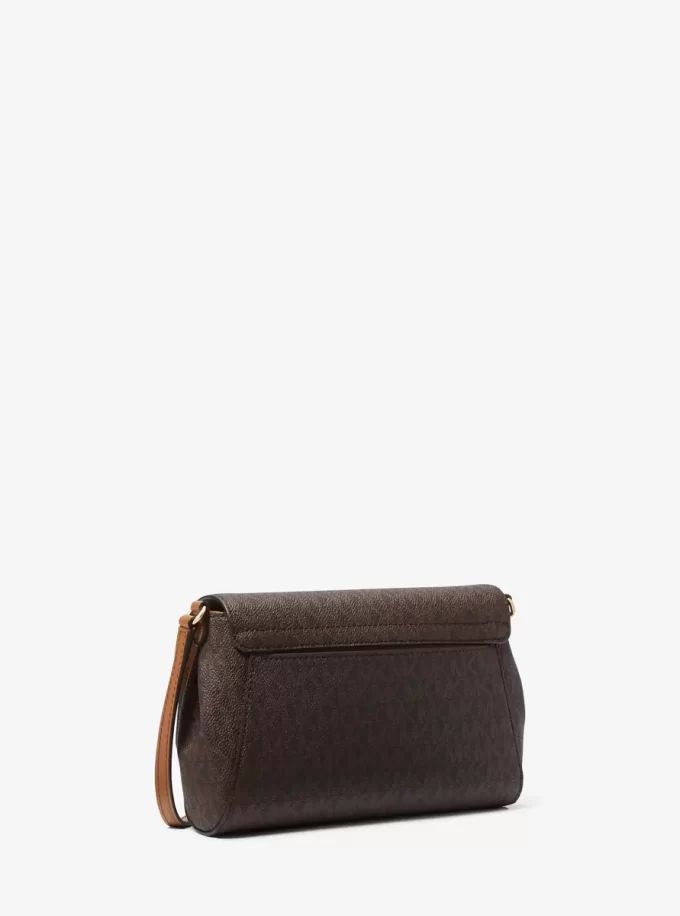 Střední logová konvertibilní crossbody kabelka Střední logová konvertibilní crossbody kabelka