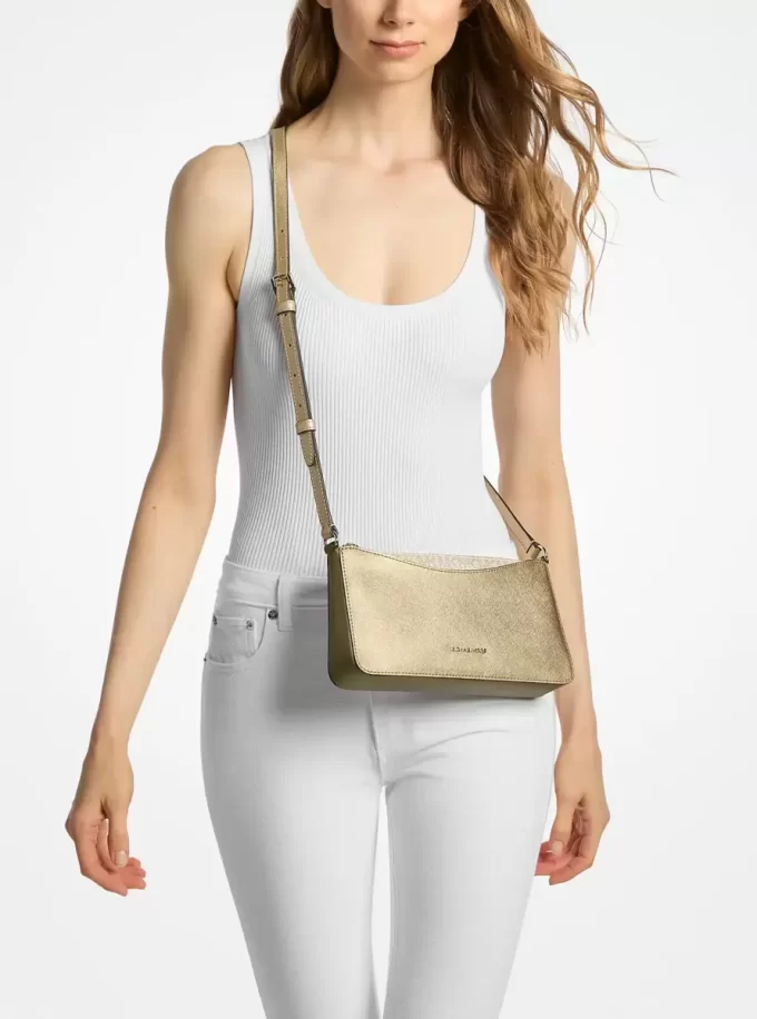Střední metalická crossbody kabelka Arden Střední metalická crossbody kabelka Arden