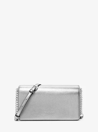 Střední metalická crossbody kabelka Jet Set