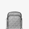 Střední metalická crossbody kabelka Jet Set s logem Signature Střední metalická crossbody kabelka Jet Set s logem Signature