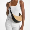 Střední ručně háčkovaná kožená crossbody kabelka Avra Střední ručně háčkovaná kožená crossbody kabelka Avra