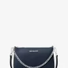 Střední safínová kožená crossbody kabelka Jet Set Střední safínová kožená crossbody kabelka Jet Set