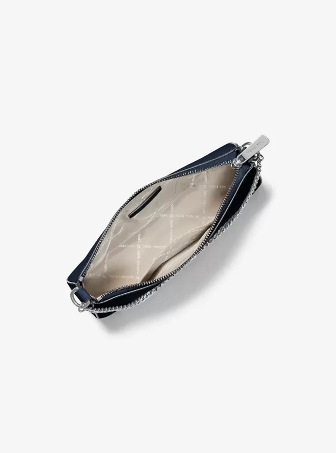 Střední safínová kožená crossbody kabelka Jet Set Střední safínová kožená crossbody kabelka Jet Set