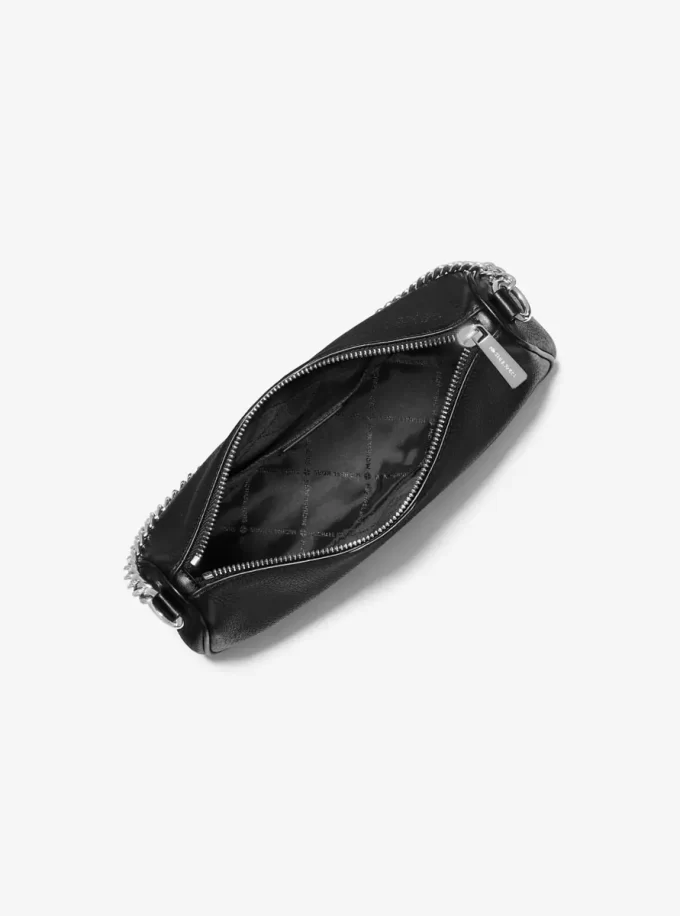 Středně velká kožená crossbody kabelka Carmela Pebbled Středně velká kožená crossbody kabelka Carmela Pebbled