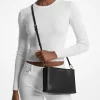 Středně velká kožená crossbody kabelka Trisha Pebbled Středně velká kožená crossbody kabelka Trisha Pebbled