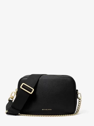 Středně velká kožená crossbody taška Bryant Pebbled