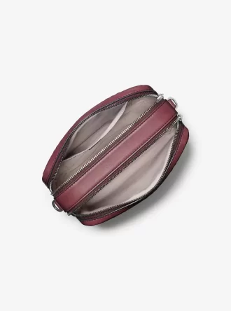 Středně velká leštěná kožená crossbody taška Bryant na fotoaparát
