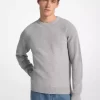 Svetr s kulatým výstřihem z vlněné směsi
