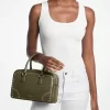 Thompson Medium Distressed Studded Satchel