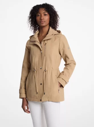 Tkaná anorak s kapucí Tkaná anorak s kapucí