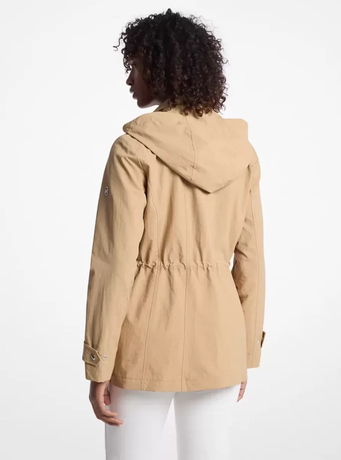 Tkaná anorak s kapucí Tkaná anorak s kapucí