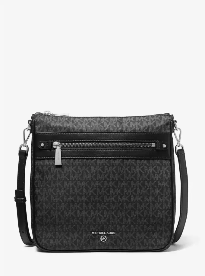 Tkaná crossbody kabelka Jet Set s velkým logem Tkaná crossbody kabelka Jet Set s velkým logem
