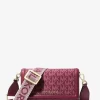 Tkaná crossbody taška Jet Set s malým logem a potiskem Tkaná crossbody taška Jet Set s malým logem a potiskem
