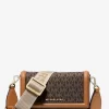 Tkaná crossbody taška Jet Set s malým logem a potiskem Tkaná crossbody taška Jet Set s malým logem a potiskem