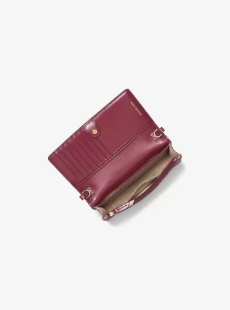 Tkaná crossbody taška Jet Set s malým logem a potiskem