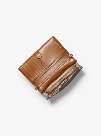Tkaná crossbody taška Jet Set s malým logem a potiskem