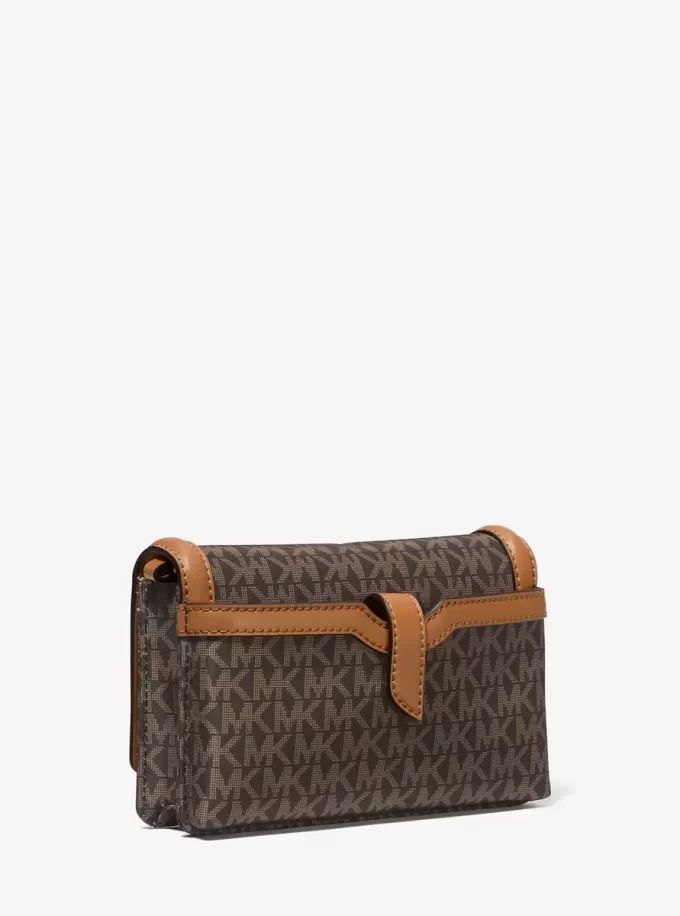 Tkaná crossbody taška Jet Set s malým logem a potiskem Tkaná crossbody taška Jet Set s malým logem a potiskem