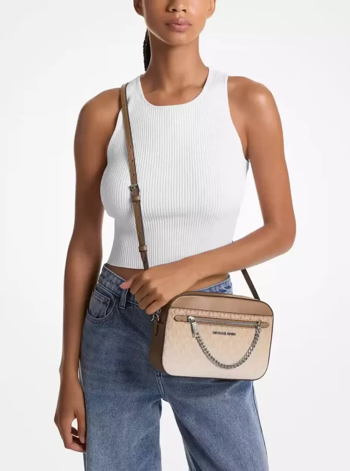 Velké body crossbody s ombré potiskem Jet Set Signature Logo Velké body crossbody s ombré potiskem Jet Set Signature Logo