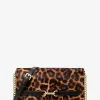 Velká crossbody kabelka Carson s leopardím potiskem a telecí srstí Velká crossbody kabelka Carson s leopardím potiskem a telecí srstí