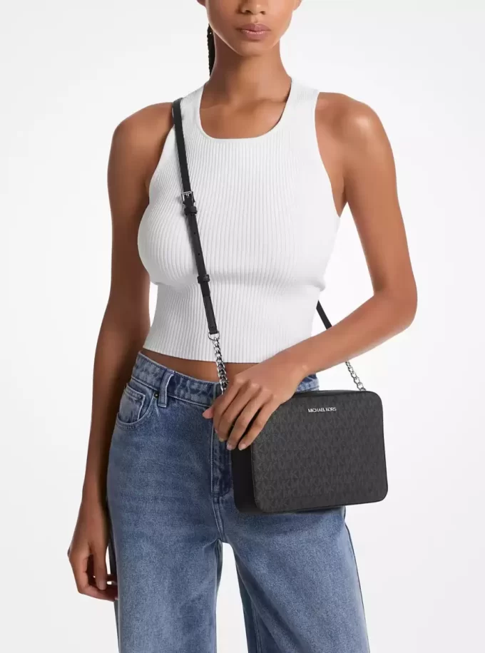 Velká crossbody kabelka Jet Set s logem Velká crossbody kabelka Jet Set s logem