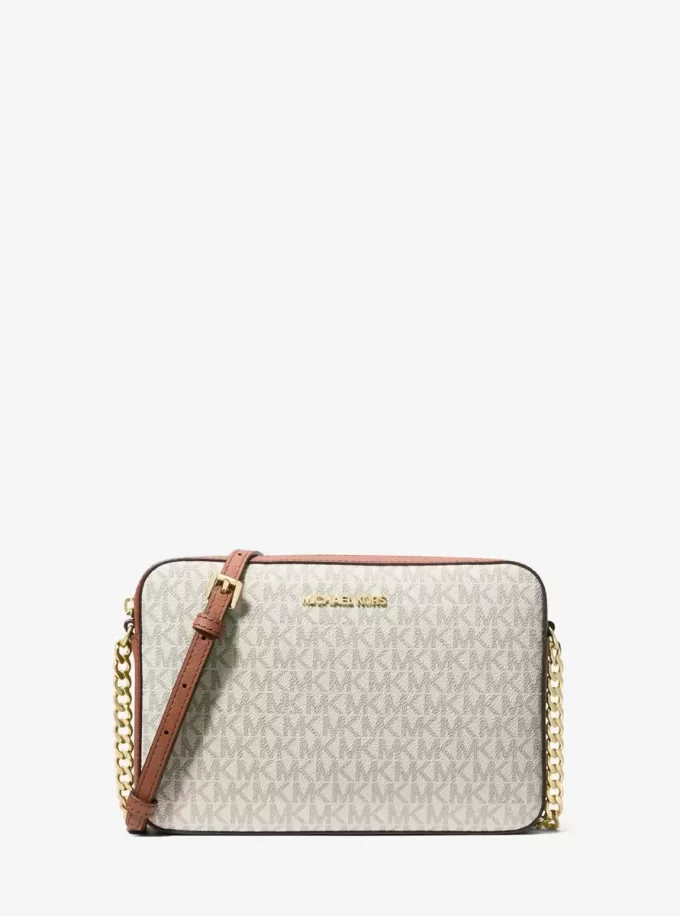 Velká crossbody kabelka s potiskem loga Jet Set