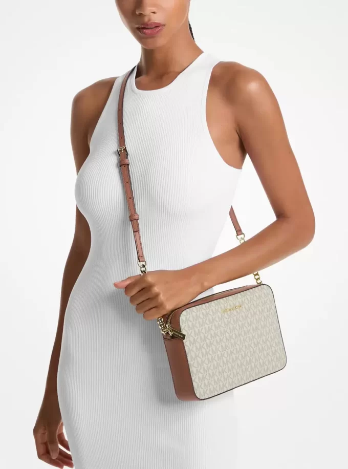 Velká crossbody kabelka s potiskem loga Jet Set