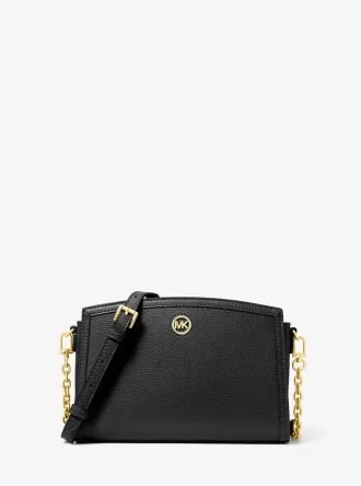Velká kožená crossbody kabelka Chantal Pebbled