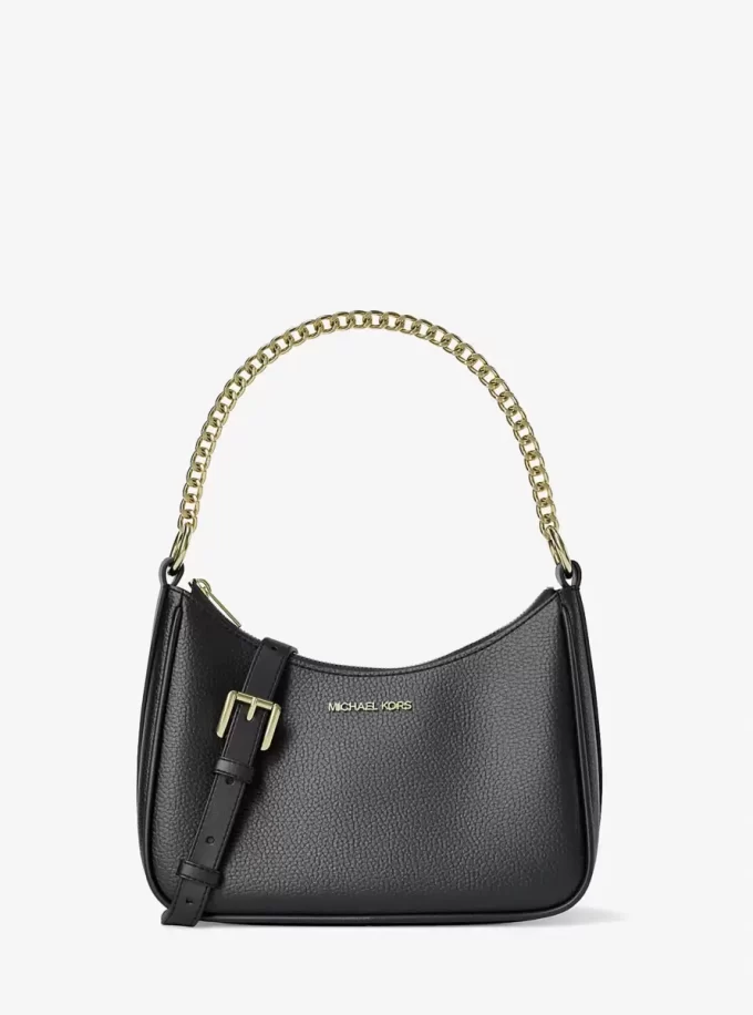 Velká kožená crossbody kabelka Jet Set Pebbled Velká kožená crossbody kabelka Jet Set Pebbled