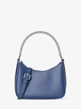 Velká kožená crossbody kabelka Jet Set Pebbled