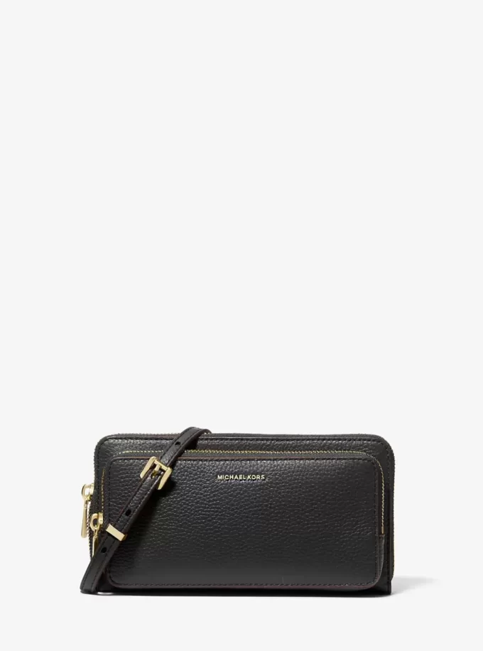 Velká kožená crossbody kabelka Jet Set Pebbled Velká kožená crossbody kabelka Jet Set Pebbled