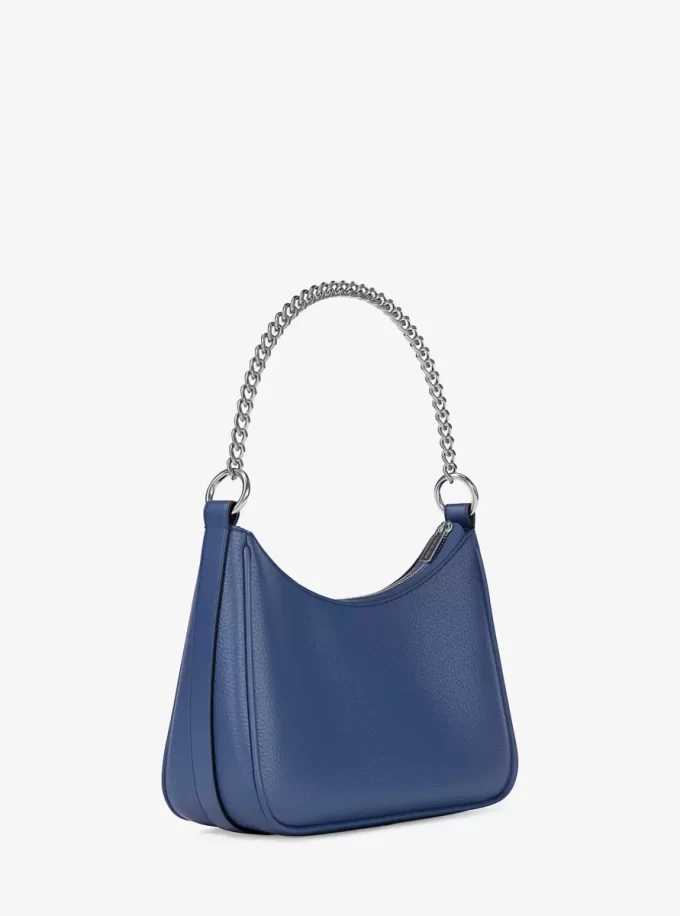 Velká kožená crossbody kabelka Jet Set Pebbled Velká kožená crossbody kabelka Jet Set Pebbled