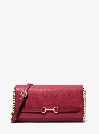 Velká kožená kabelka Carson Pebbled Crossbody
